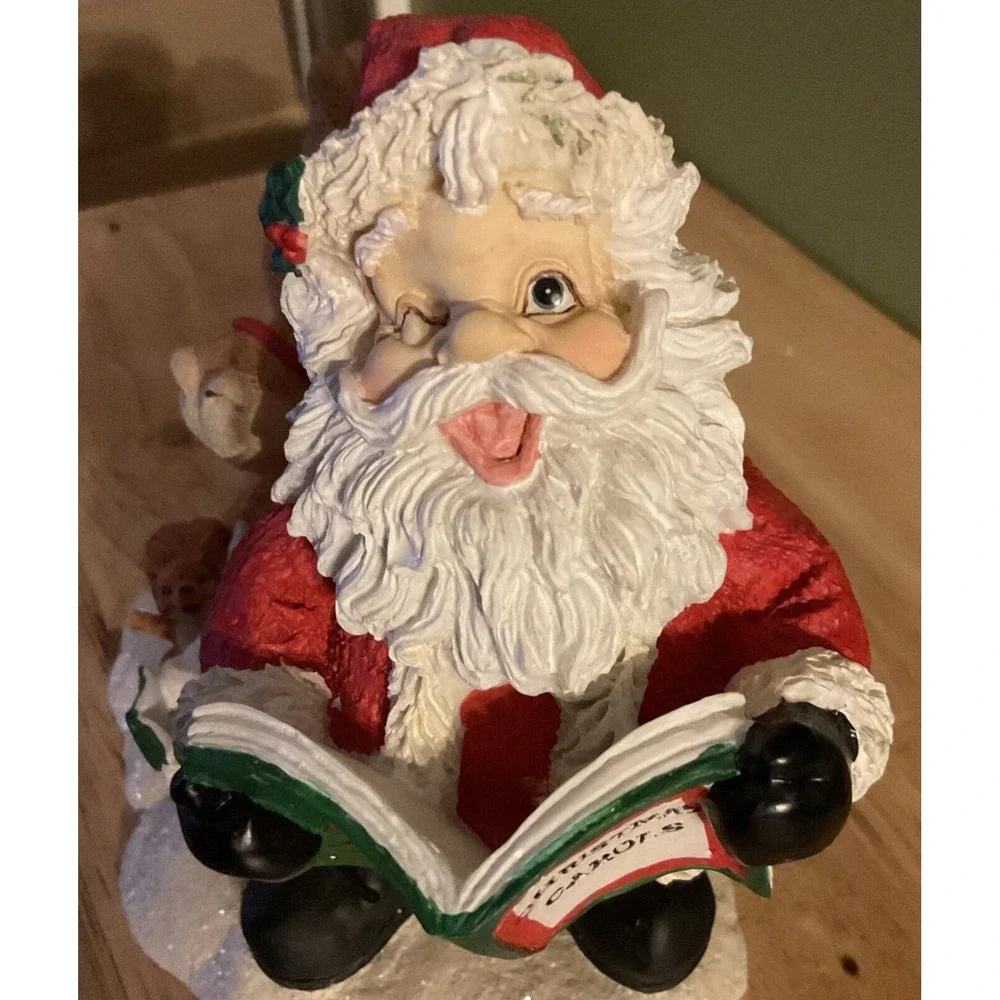 Vintage Winkle's Wonderland Collection Winkle Family Collectible Santa And Moose